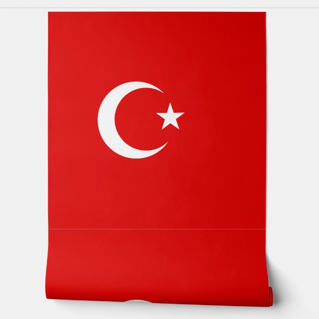 Turkish flag wallpaper (Unrolling)