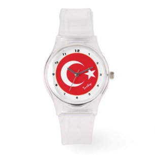 Turkish Flag watch, Turkey fashion /design watch