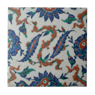 Turkish Floral and Cloud-band Design Tile
