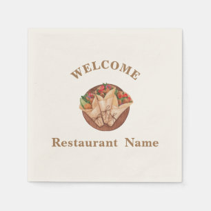 Turkish food restaurant welcome kebab Personalized Napkin