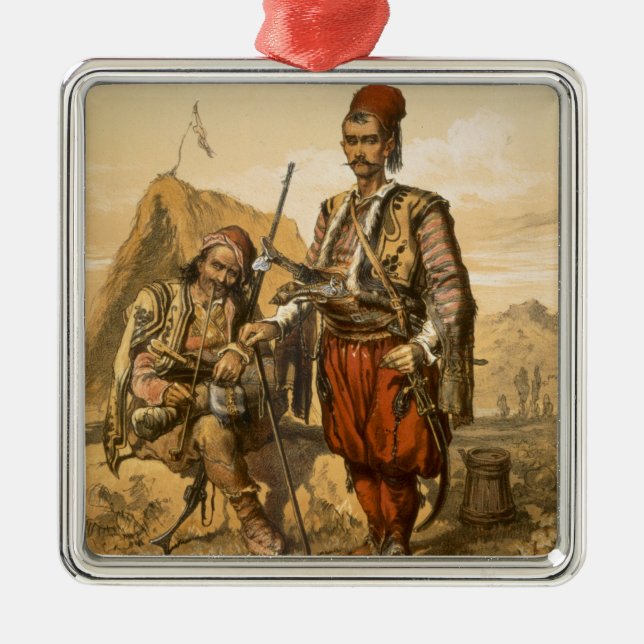 Turkish foot soldiers in the Ottoman army, pub. by Metal Ornament (Front)