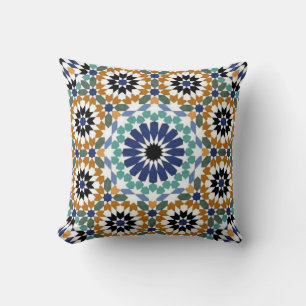 Turkish geometric Designs Throw Pillow