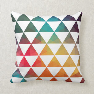 Turkish Inspired Colourful Geometric Pattern 3a Throw Pillow