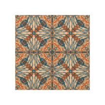 Turkish Inspired: Textured Navy & Terracotta