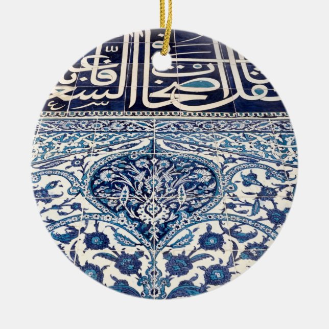 Turkish iznik tiles ceramic ornament (Front)