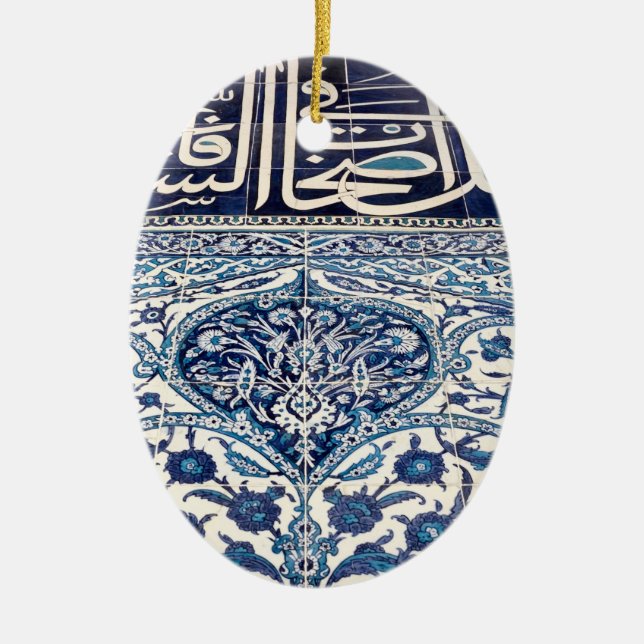 Turkish iznik tiles ceramic ornament (Front)