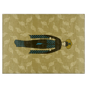 Turkish Lady with Turban Art Nouveau style Cutting Board