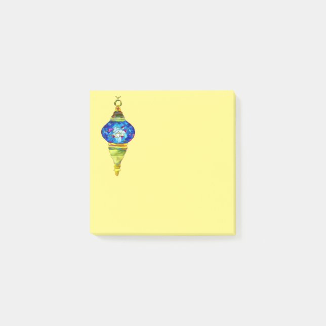 Turkish lamps mosaic art watercolor post-it notes (Front)