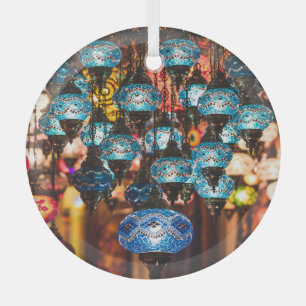 Turkish lamps: mosaic glass art glass ornament