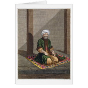 Turkish Man, praying, 18th century (engraving)