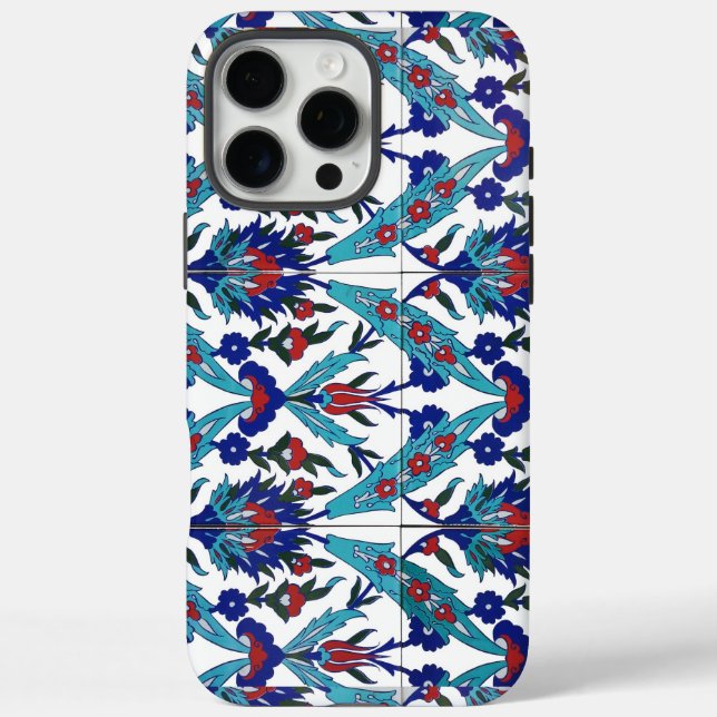 Turkish Mosaic Ceramic Iznik Floral Pattern Case-Mate iPhone Case (Back)