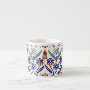 Turkish Mosaic: Colorful Seamless Pattern Espresso Cup