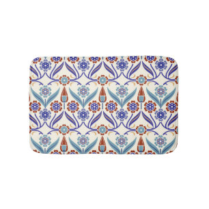 Turkish Mosaic: Colourful Seamless Pattern Bath Mat