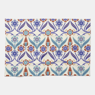 Turkish Mosaic: Colourful Seamless Pattern Kitchen Towel