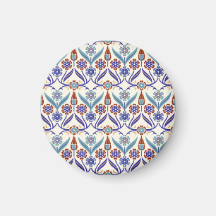 Turkish Mosaic: Colourful Seamless Pattern Magnet