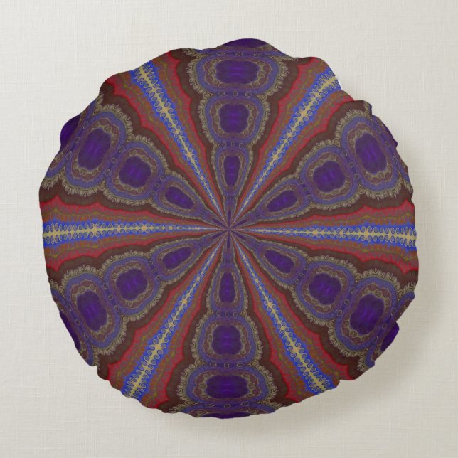 Turkish Music Round Pillow (Back)