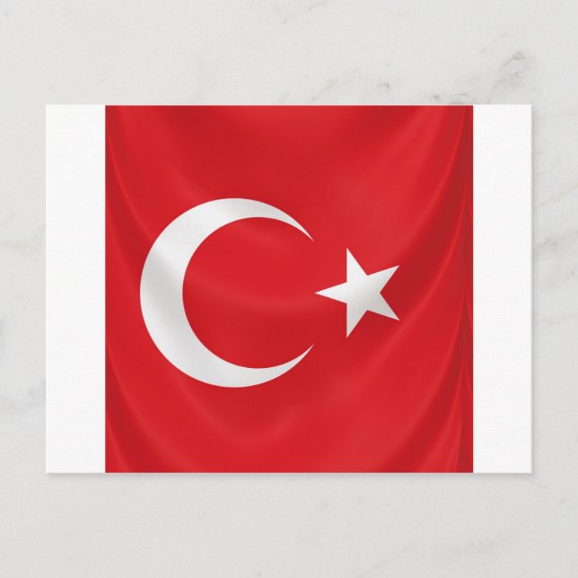 turkish national flag postcard (Front)