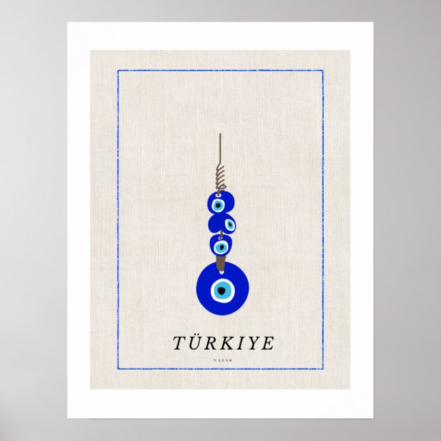 Turkish Nazar Evil Eye Protection  Poster (Front)