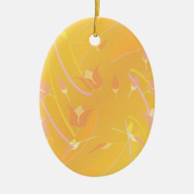 Turkish Poppy Ceramic Ornament (Front)