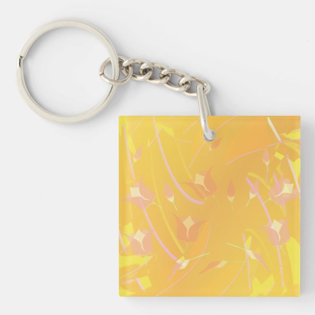 Turkish Poppy Keychain (Front)