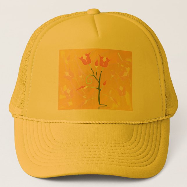 Turkish Poppy Trucker Hat (Front)