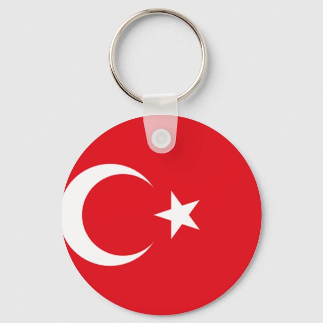 Turkish pride keychain (Front)