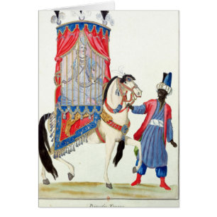 Turkish princess on her way to the mosque