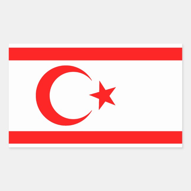 Turkish Republic of Northern Cyprus Sticker (Front)