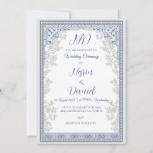 Turkish Royal Theme Wedding Invitation Card