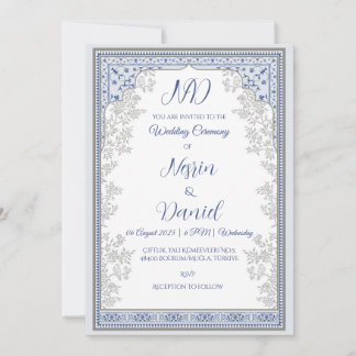 Turkish Royal Theme Wedding Invitation Card
