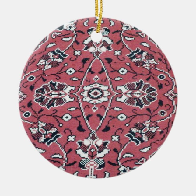 Turkish Rug Ceramic Ornament (Front)