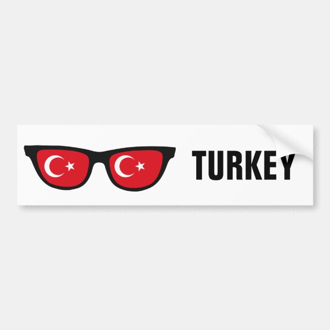 Turkish Shades custom text & colour bumpersticker Bumper Sticker (Front)