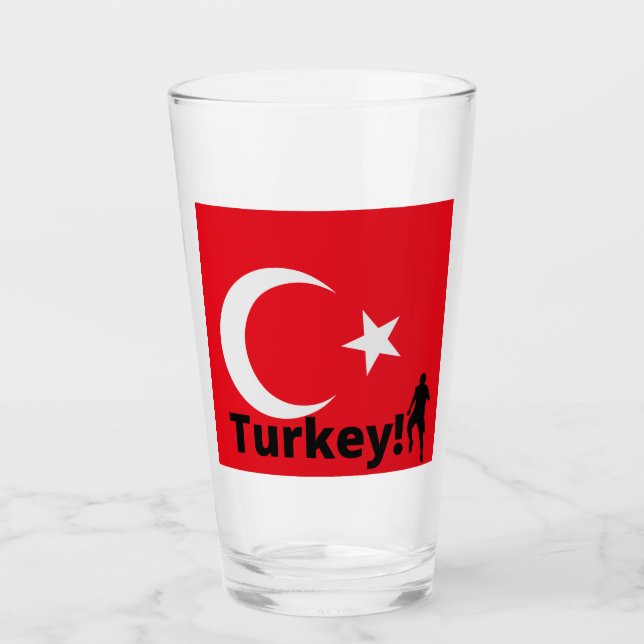Turkish soccer player glass (Front)