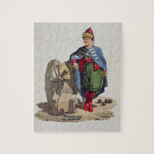Turkish Soldier, from 'Costumes of the Various Nat Jigsaw Puzzle