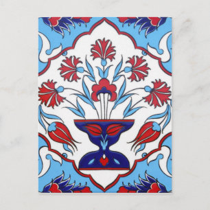 Turkish tile Postcard
