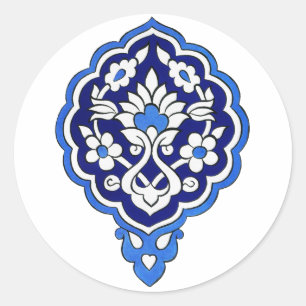 Turkish tile Round Sticker
