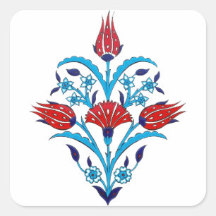 Turkish tile Square Sticker