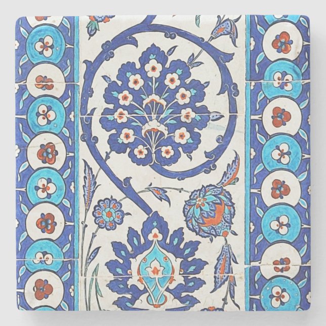 turkish tiles Stone Coaster (Front)