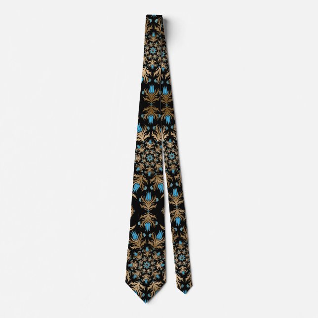 Turkish tulip - Ottoman tile pattern Tie (Front)