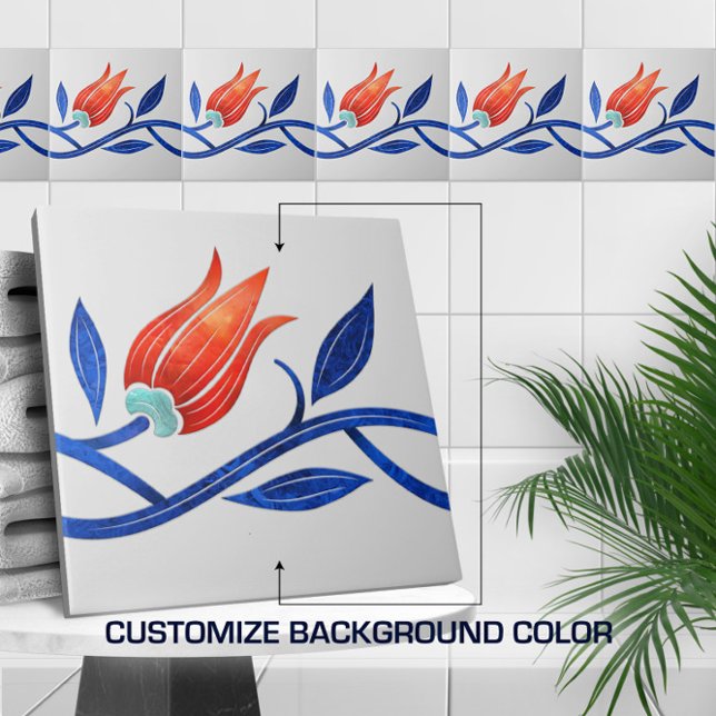 Turkish tulip Seamless Border  Tile (Creator Uploaded)