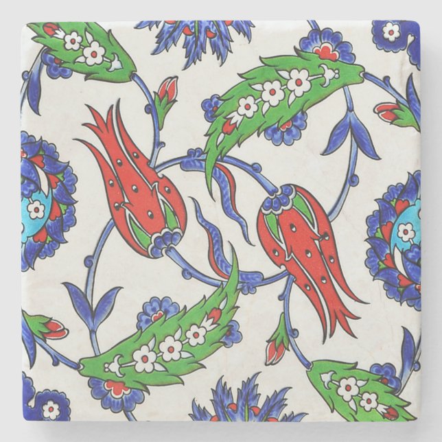 turkish tulips Stone Coaster (Front)
