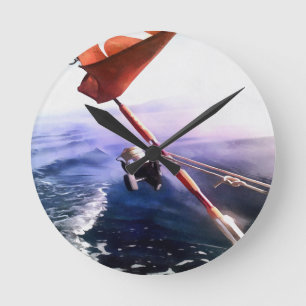 Turkish Vacation Fishing Trip  Round Clock