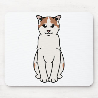 Turkish Van Cat Cartoon Mouse Pad