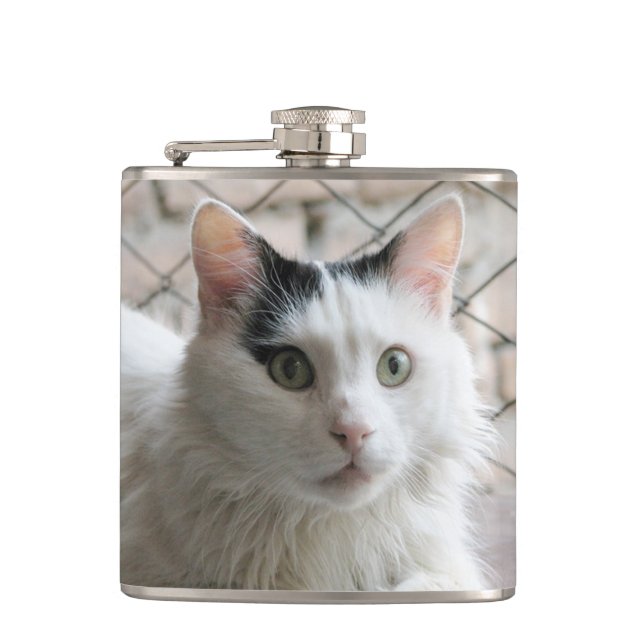 turkish van hip flask (Front)