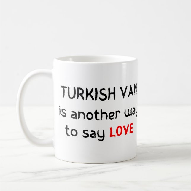 turkish van love Mug (Gauche)