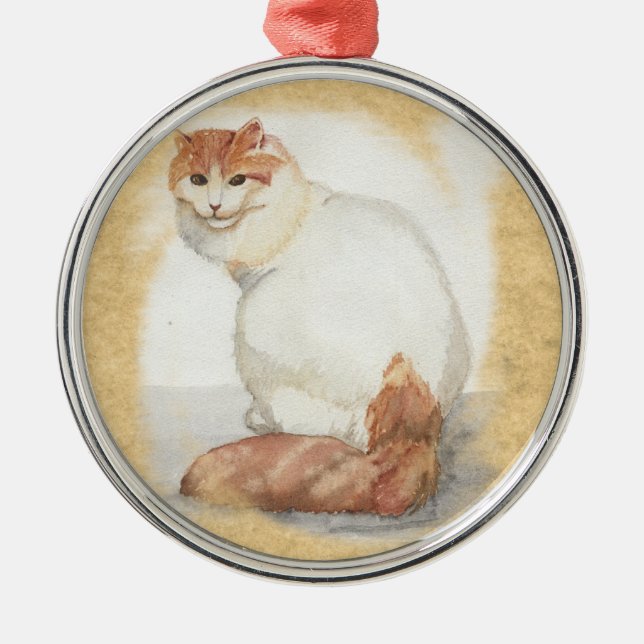 Turkish Van Metal Ornament (Front)