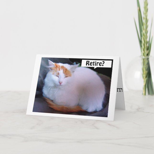 TURKISH VAN SAYS TIPS ON HOW TO ENJOY RETIREMENT CARD (Front)