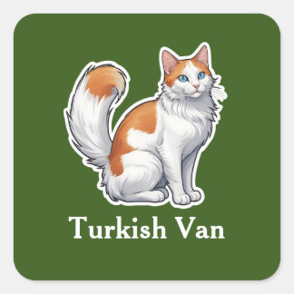 Turkish Van Square Sticker