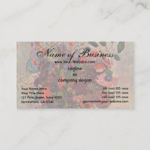 Turkish Vase by Odilon Redon Business Card