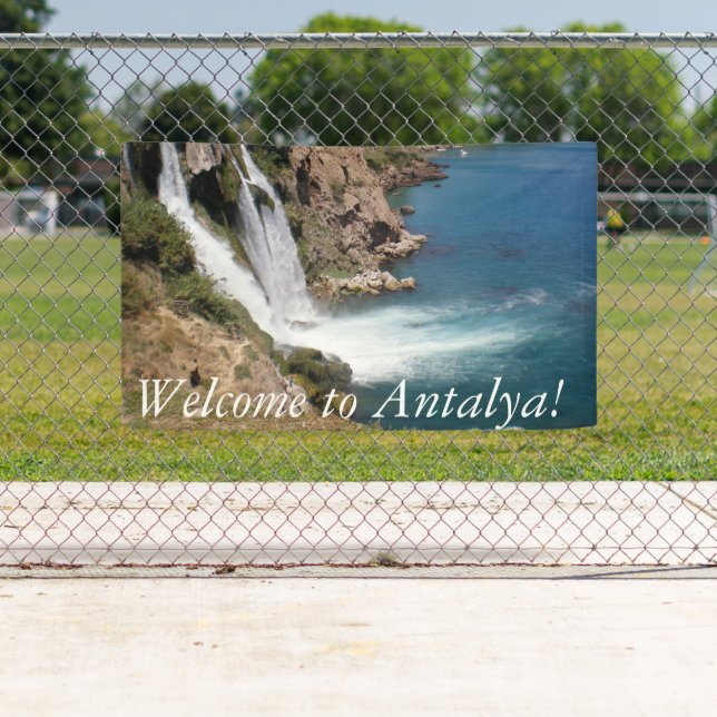 Turkish waterfall Duden in Antalya Banner (Insitu)